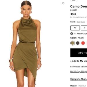 ELLIATT camo dress  cocktail